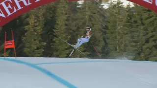 Germany's Josef Ferstl crashes at Garmisch Partenkirchen downhill