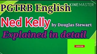 #PGTRBEnglish Ned Kelly by Douglas Stewart