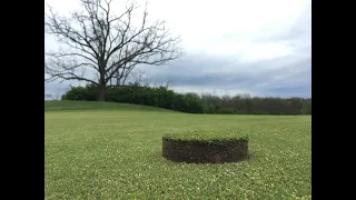 how to cut a new golf hole and fill in the old one.