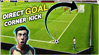 CORNER KICK TUTORIAL    ||  EFOOTBALL   ||  CORNER KICK GOAL  || MESSI ||#efootball2024#pes23