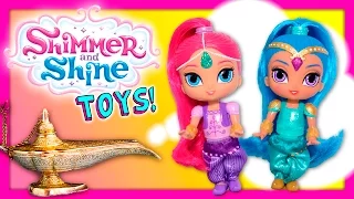 Unboxing the Shimmer and Shine Dolls and Genie Bottles