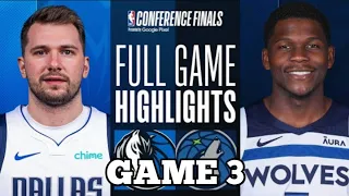 Minnesota Timberwolves vs Dallas Mavericks Full Game 3 Highlights | NBA LIVE TODAY