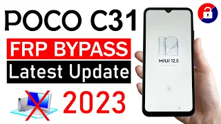 POCO C31 FRP BYPASS 2023 | New Update (without pc)