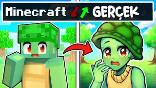 Minecraft ama SEVİYE ATLADIKÇA GERÇEKÇİ OLUYOR!