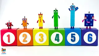 Counting & Numbers Toy Learning Educational Activity w/Numberblocks & Colors in Spanish & English