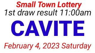 STL - CAVITE February 4, 2023 1ST DRAW RESULT