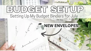 July Budget Binder Setup | Setting Up My Binders for the New Month | Cash Envelope System