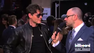 A-ha's Morten Harket Backstage at the Billboard Music Awards 2013