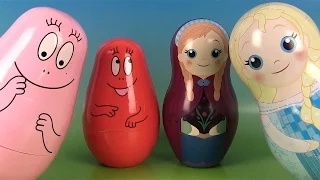 Barbapapa Reine des neiges Poupées Gigognes Nesting Dolls Œufs Surprises