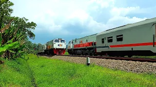 HUNTING KERETA API BERPAPASAN DI BERBAGAI SPOT KEREN DI PURWOKERTO DAOP 5 ADA 1 SEPUR UNIK