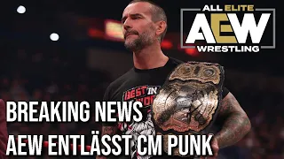 BREAKING NEWS: CM Punk von AEW entlassen #aew #cmpunk #payback #allout