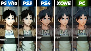 Attack on Titan | PS Vita vs PS3 vs PS4 vs Xbox One vs Windows [Graphics Comparison]