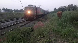 12679 Chennai Central - Coimbatore Intercity express slowly accelerates after a signal clearance