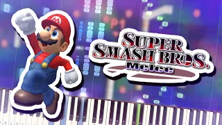 Super Smash Bros. Melee - Targets! Theme Piano Tutorial Synthesia