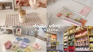 daily vlog 🛒 ⋆｡˚ 🌷mall trip, skincare haul, cute unboxings, divoom dito, grocery shopping ♡