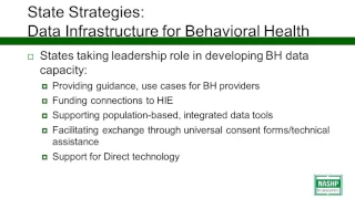 Webinar: State Strategies for Building Integrating Care Infrastructure