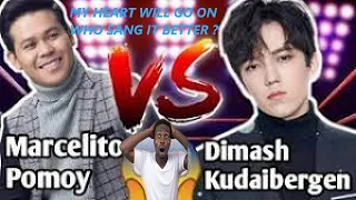 Dimash VS Marcelito Pomoy Incredible Rendition of My Heart Will Go On | outstanding Performance!