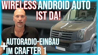 Autoradio mit wireless Android Auto einbauen | Einbau im Crafter 1 | DMX8021 DABS
