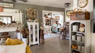 Antique Farmhouse Style Fall Thrifty Home Tour