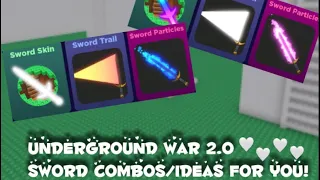 Underground War 2.0 Sword Combos/Ideas 4 you! 🤍 ||  Camryn’s world !!