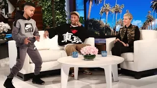 Pharrell Meets Ellen's Favorite Kid Trainer Demarjay