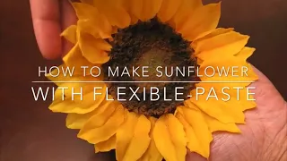 How to make Sunflower | Sunflower Tutorial | Flexible Flower Paste | #03