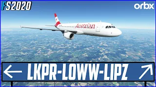 LIVE MSFS | Real World Austrian OPS + Sim Update 13 | Prague, Vienna & Venice | Fenix A320 v2