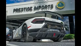 Lamborghini Huaracan Performante, ANGRY BULL Start Up Drive - Delivery to Lamborghini Miami