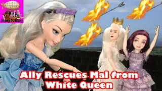 Ally Rescues Mal from White Queen - Part 26 - Descendants in Wonderland Disney