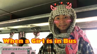 When a girl in a bus - prasanna lama