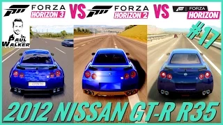 Forza Horizon 3 (For Paul) vs Horizon 2 vs Horizon | 2012 Nissan GT-R R35 | Sound Comparison #17