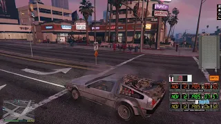 All BTTF DeLorean's Showcase Gta 5 Mod