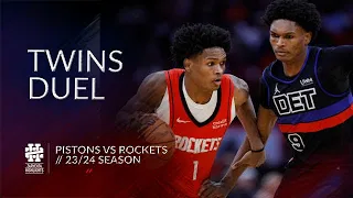 Ausar vs Amen Thompsons Pistons vs Rockets 23/24 season
