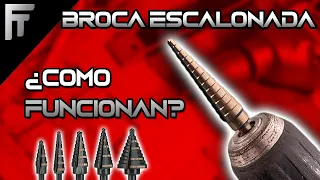 BROCAS ESCALONADAS ¿Que son? como usarlas?vale la pena comprarlas?  Brocas escalonadas para perforar