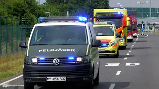 Schwerverwundete Bundeswehrsoldaten landen am Flughafen Köln-Wahn | 26.06.2021