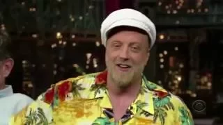 Gerard Mulligan and Chris Elliott promote "Bionic Guy"