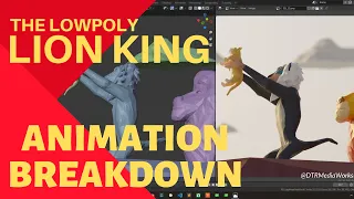 Blender 3D - Animation Breakdown | The Low Poly Lion King - Circle Of Life by Dharma