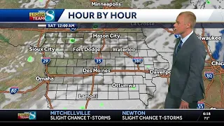 Scattered showers, isolated thunderstorms possible Friday night
