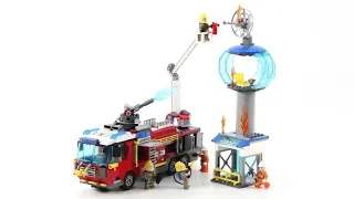 Lego China Enlighten 2809 City Fire Rescue Airport Control Tower - MengBrick Build