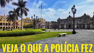 FOMOS ESCOLTADOS PELA POLÍCIA NO CENTRO HISTÓRICO DE LIMA, ENCONTRAMOS UM POLICIAL CHILENO DO BRASIL