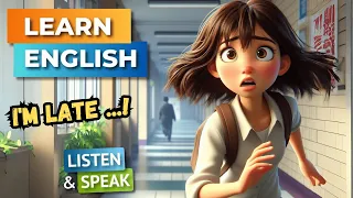 Late For School  | Improve Your English | English Listening Skills - Speaking Skills