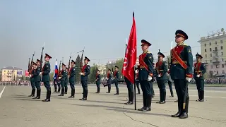 Показательное выступление взвода почетного караула БЮИ