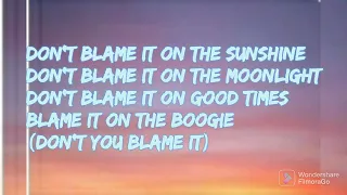 Blame it on the Boogie- Jackson 5// Lyric Video