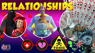 Dreamworks Villain Relationships: ❤️ Toxic to Most Toxic ☣️