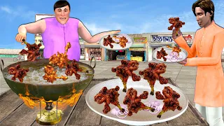 Crispy Tree Chicken Recipe Street Style Cooking Hindi Kahaniya Moral Stories New Funny Comedy Video