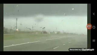 red truck and a tornado 🌪 tx