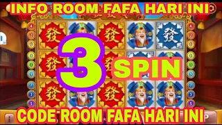 3 Spin jp kakek biru // info room fafa hari ini // code room fafa hari ini