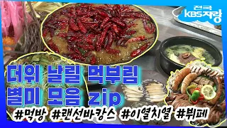 [바캉스#1피서별미]산중별미 찍고, 더위별미 얹어서 이색별미 곁들인 후 이열치열로 뽀개버린 화끈한 피서 먹방 (KBS 방송)