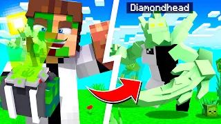 PLAYING as DIAMOND HEAD in MINECRAFT! (Ben 10)