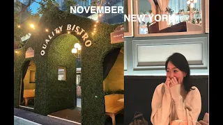 [NY VLOG] 11월생의 뉴욕 일상 (MOMA, Quality Bistro, Her name is Han)